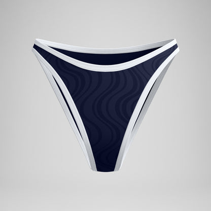 Jetstream Texture Scoop Bikini Bottom Navy/White | Speedo