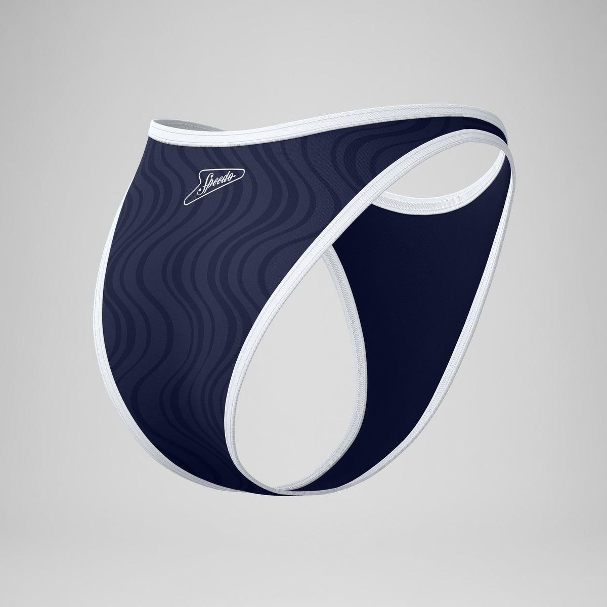 Jetstream Texture Scoop Bikini Bottom Navy/White | Speedo