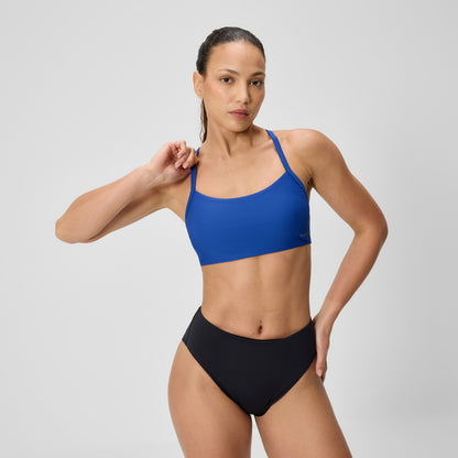Solid Racerback Bikini Top Blue | Speedo