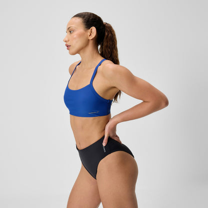 Solid Racerback Bikini Top Blue | Speedo