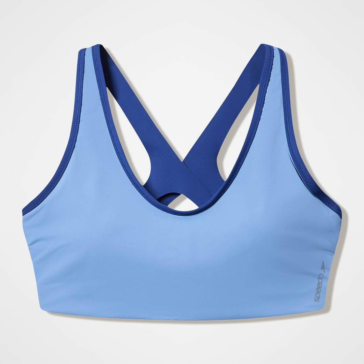 Sculpture Boom Back Bikini Top Grey/Blue | Speedo