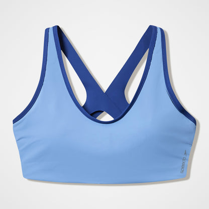 Sculpture Boom Back Bikini Top Grey/Blue | Speedo