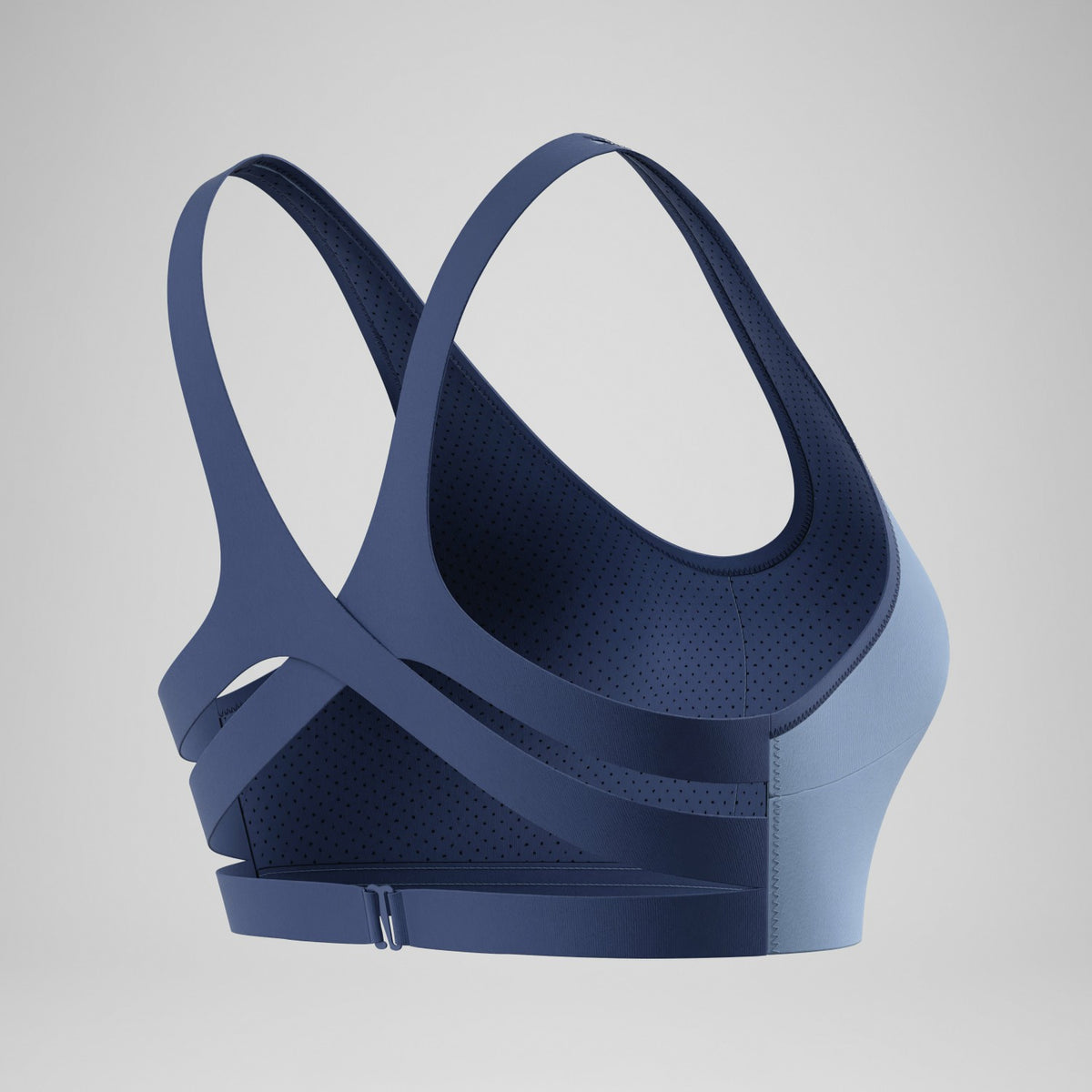 Sculpture Boom Back Bikini Top Grey/Blue | Speedo