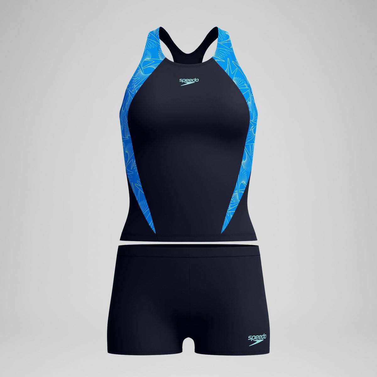 Hyperboom Splice Tankini Set Navy/Blue | Speedo