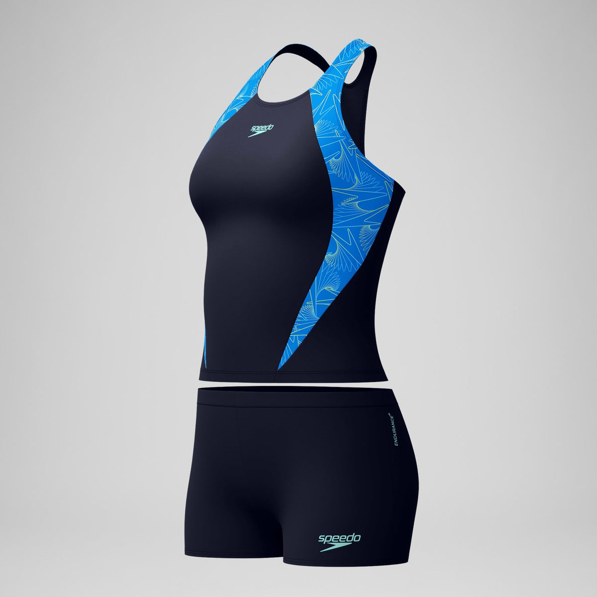 Hyperboom Splice Tankini Set Navy/Blue | Speedo
