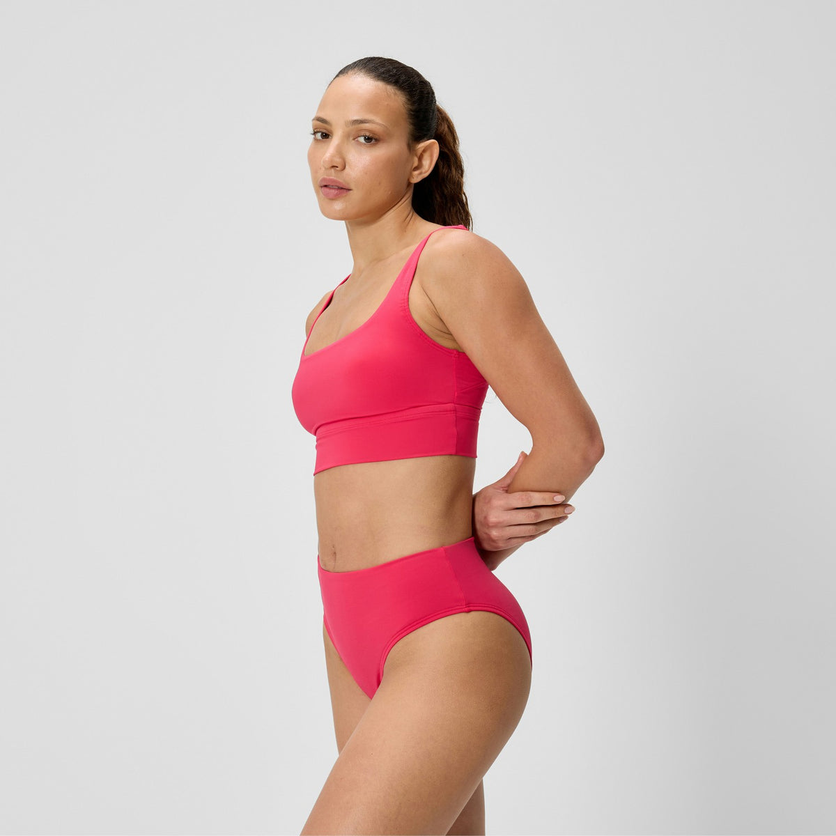 Cheeky High Waist Bikini Bottom Ruby | Speedo