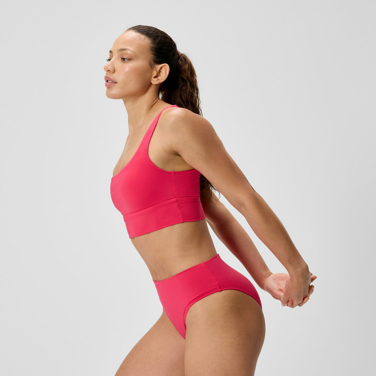 Solid Square Neck Bikini Top Ruby | Speedo