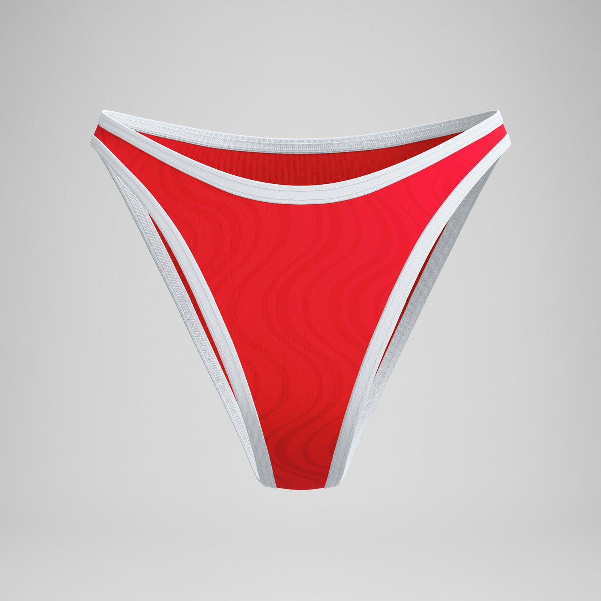 Jetstream Texture Scoop Bikini Bottom Red/White | Speedo