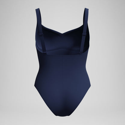 Shaping Printed LunaElustre Swimsuit Navy /Green | Speedo
