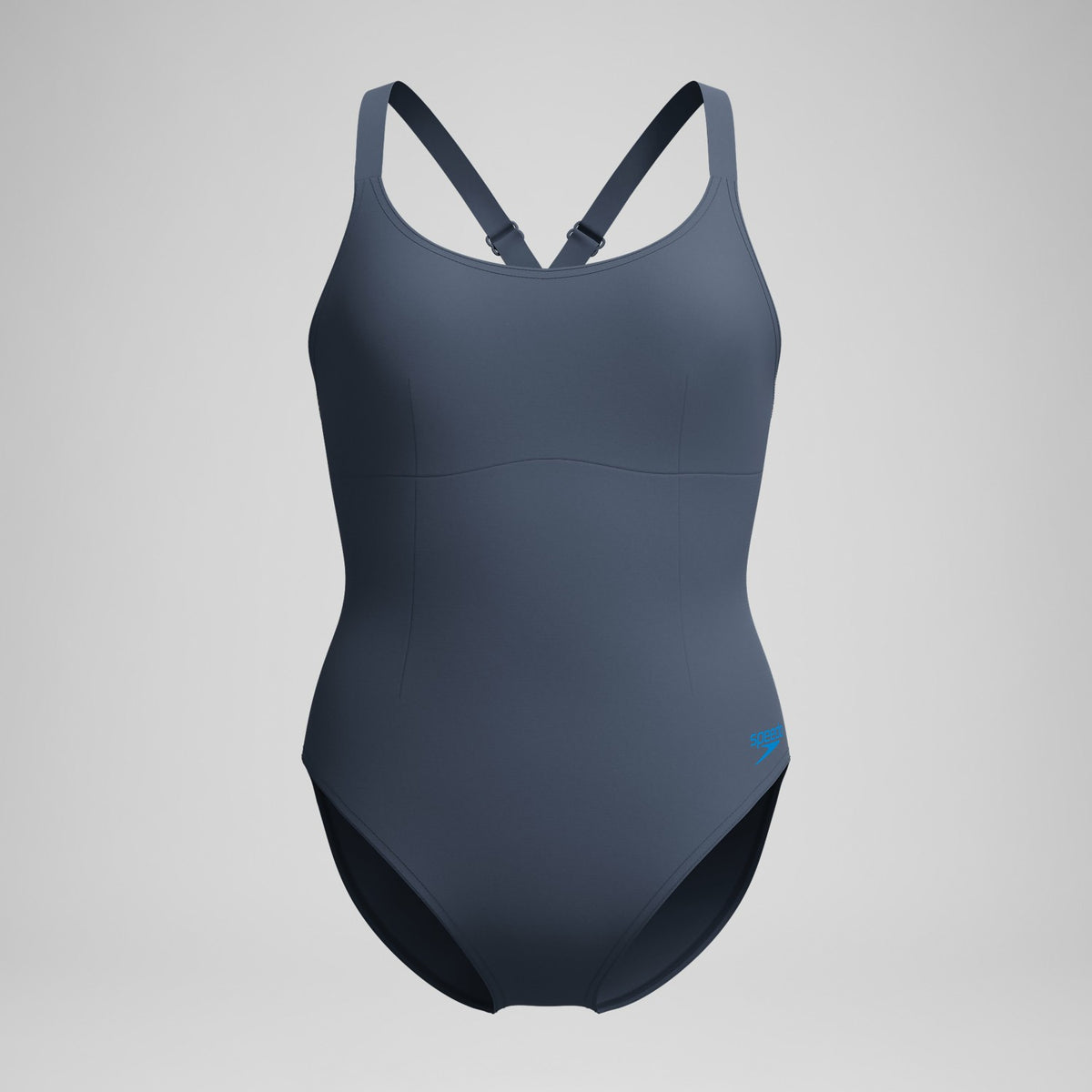 Shaping Crossback Swimsuit Grey | Speedo