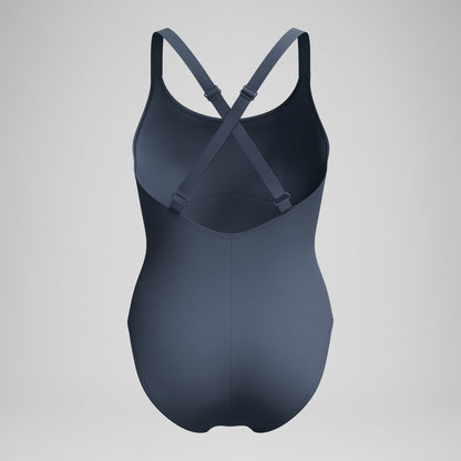 Shaping Crossback Swimsuit Grey | Speedo
