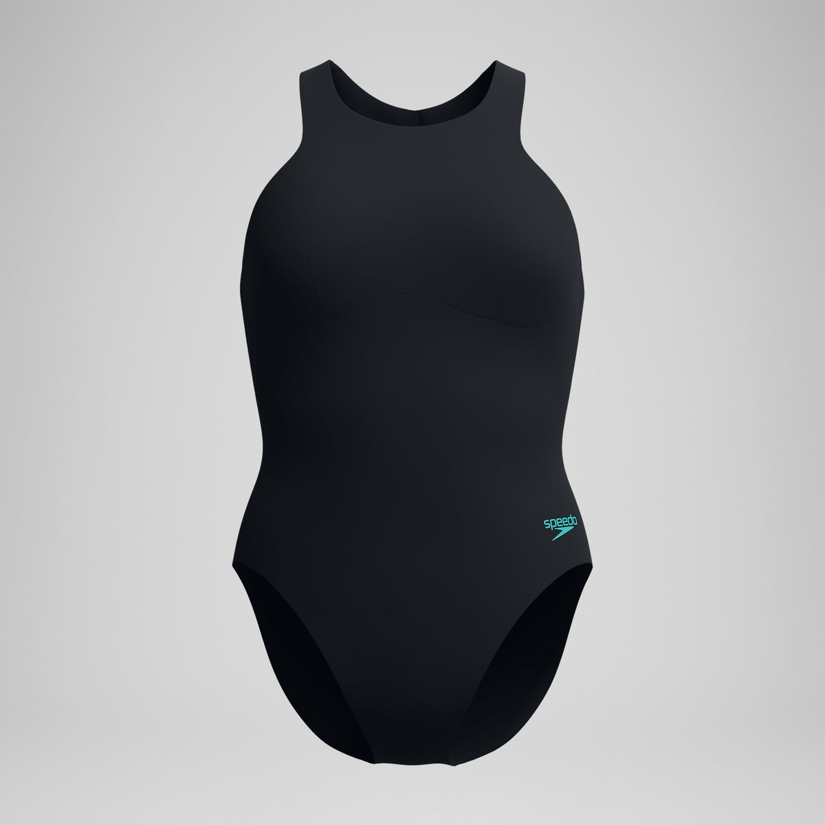 Racer Zip Swimsuit with Swim Bra Black | Speedo