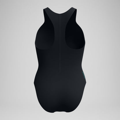 Racer Zip Swimsuit with Swim Bra Black | Speedo