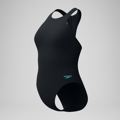 Racer Zip Swimsuit with Swim Bra Black | Speedo
