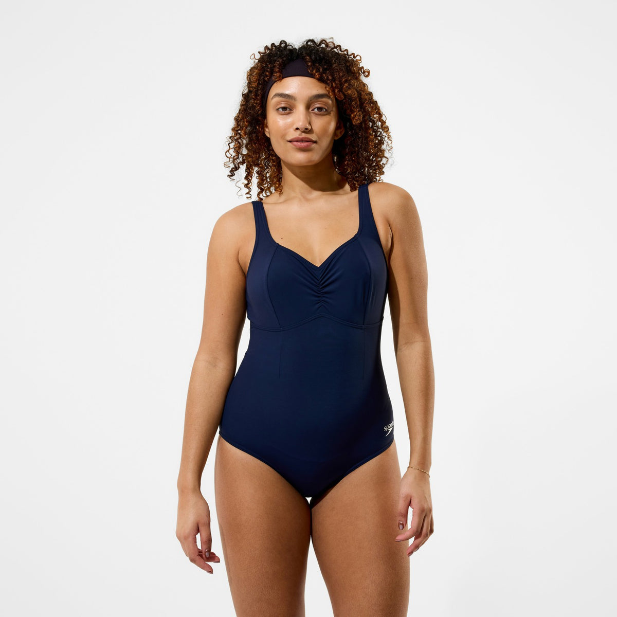 Shaping AquaNite Solid Swimsuit Dark Blue | Speedo