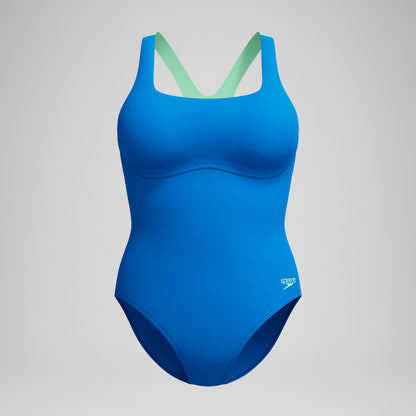 Flex Band with Built in Swim Bra Swimsuit Blue/Turquoise | Speedo