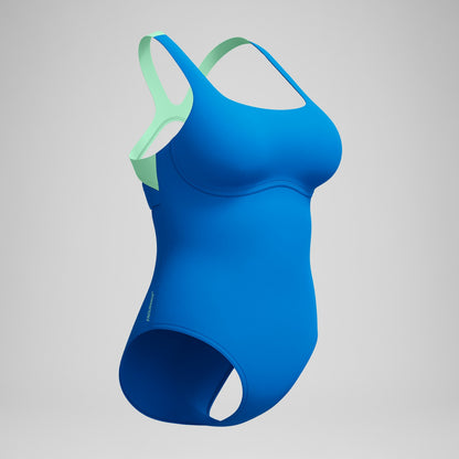 Flex Band with Built in Swim Bra Swimsuit Blue/Turquoise | Speedo