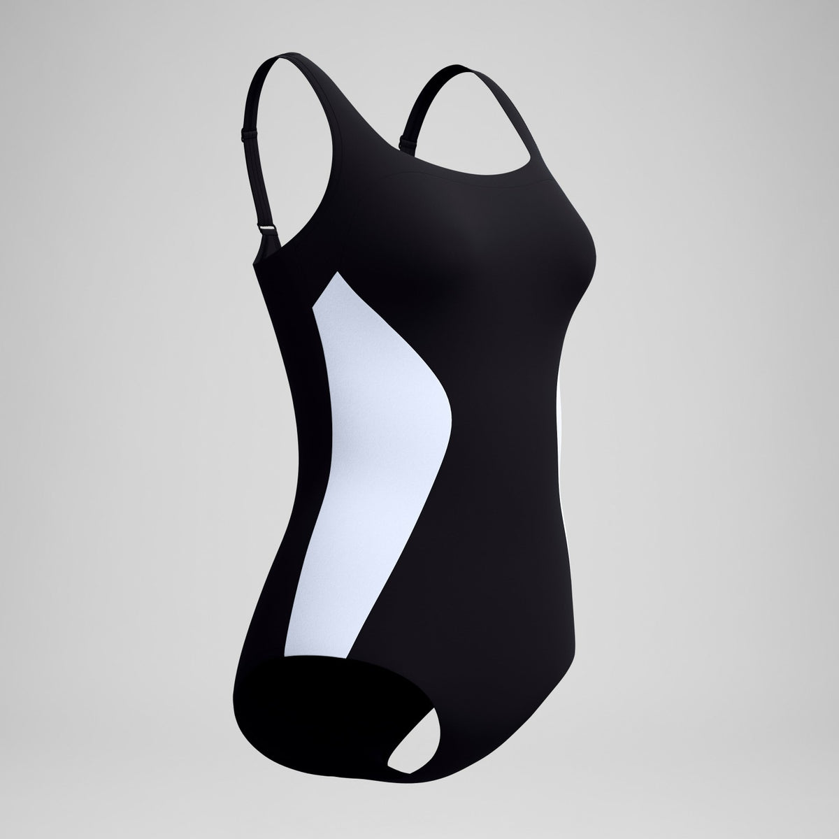 Quantum Contour Swimsuit Black/White | Speedo