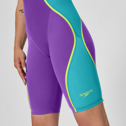 Fastskin LZR Pure Intent 2.0 Openback Kneeskin Purple/Blue | Speedo