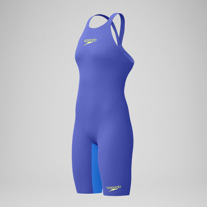 Fastskin LZR Pure Valor 2.0 Openback Kneeskin Blue/Purple | Speedo