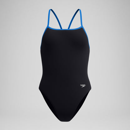 Club Training Turnback Swimsuit Black/Blue | Speedo