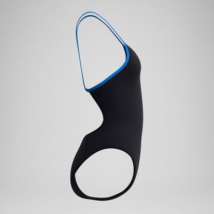 Club Training Turnback Swimsuit Black/Blue | Speedo