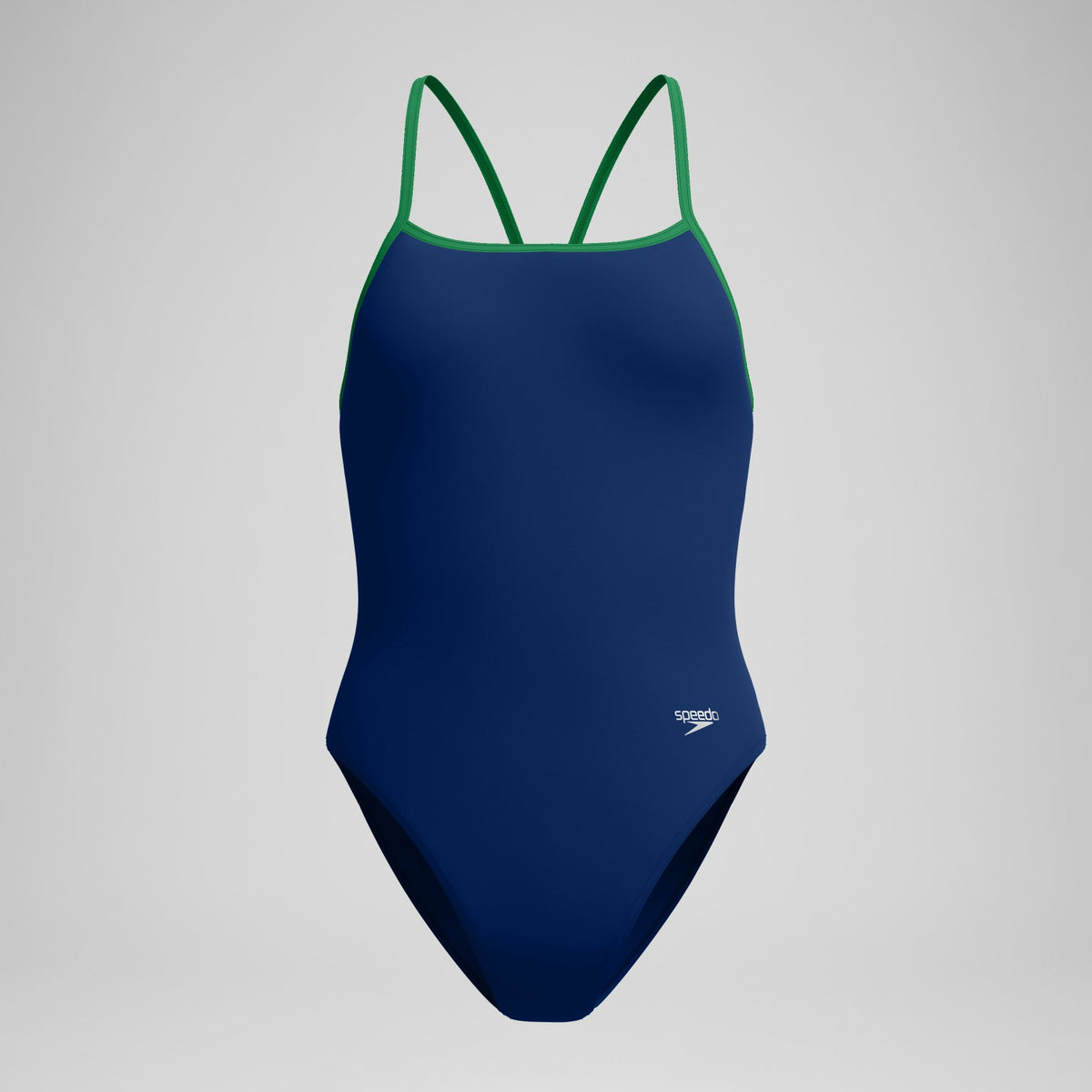 Club Training Turnback Swimsuit Navy/Green | Speedo