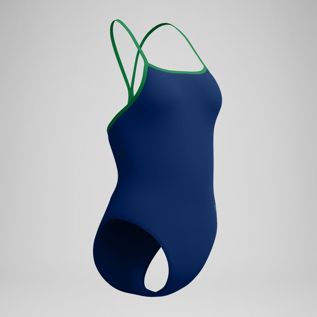 Club Training Turnback Swimsuit Navy/Green | Speedo