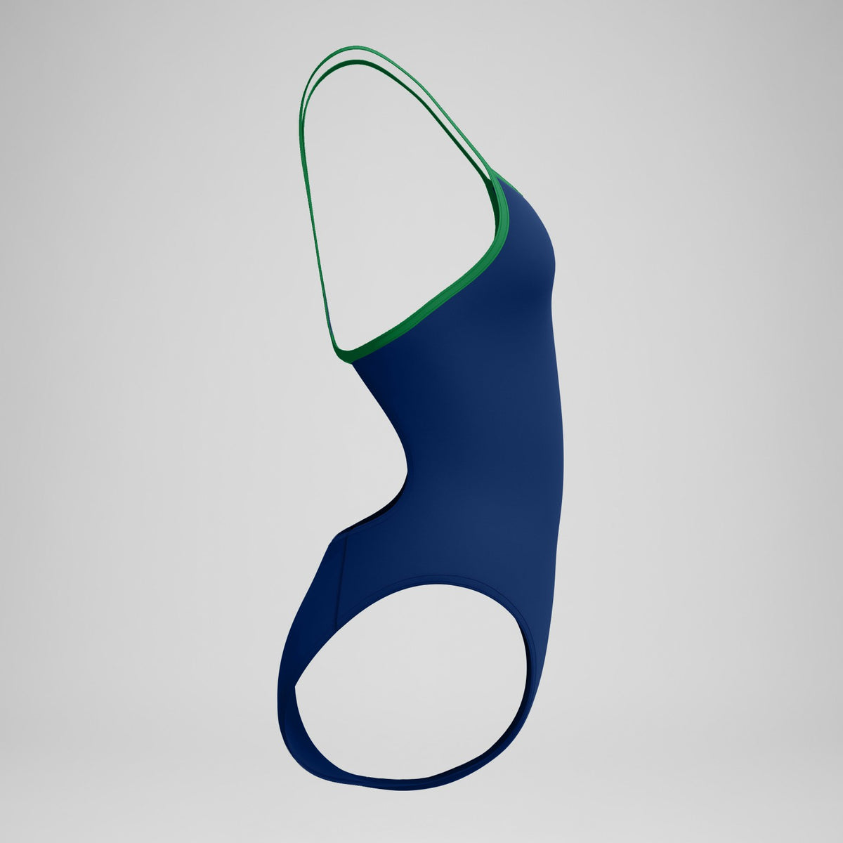 Club Training Turnback Swimsuit Navy/Green | Speedo