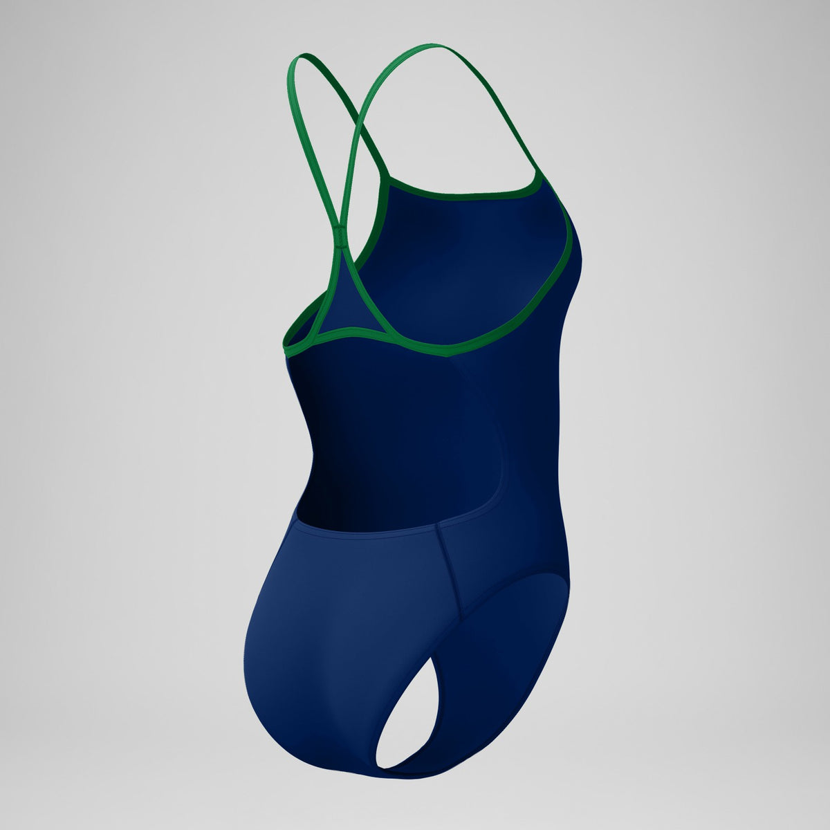 Club Training Turnback Swimsuit Navy/Green | Speedo