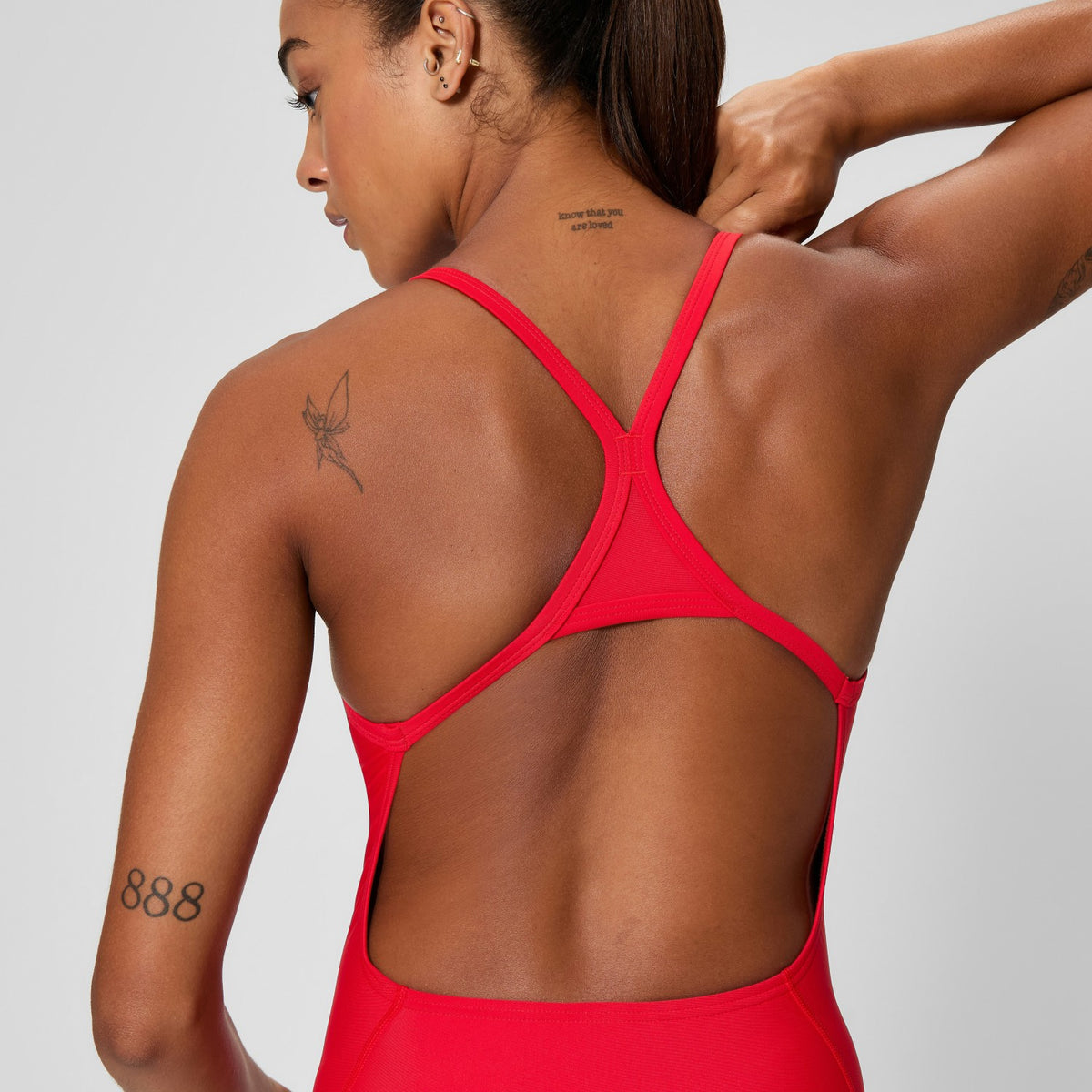 Club Training Turnback Swimsuit Red | Speedo