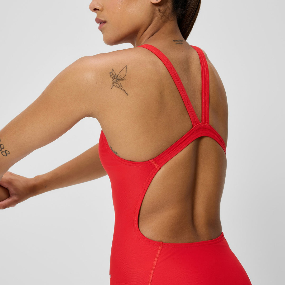 Club Training Leaderback Swimsuit Red | Speedo