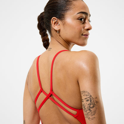Team EnduranceX Strappy Swimsuit Red | Speedo
