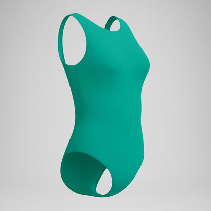 Solid High Neck Swimsuit Teal | Speedo