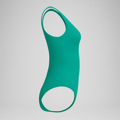 Solid High Neck Swimsuit Teal | Speedo