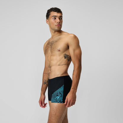 Medley Logo Aquashorts Black/Blue | Speedo