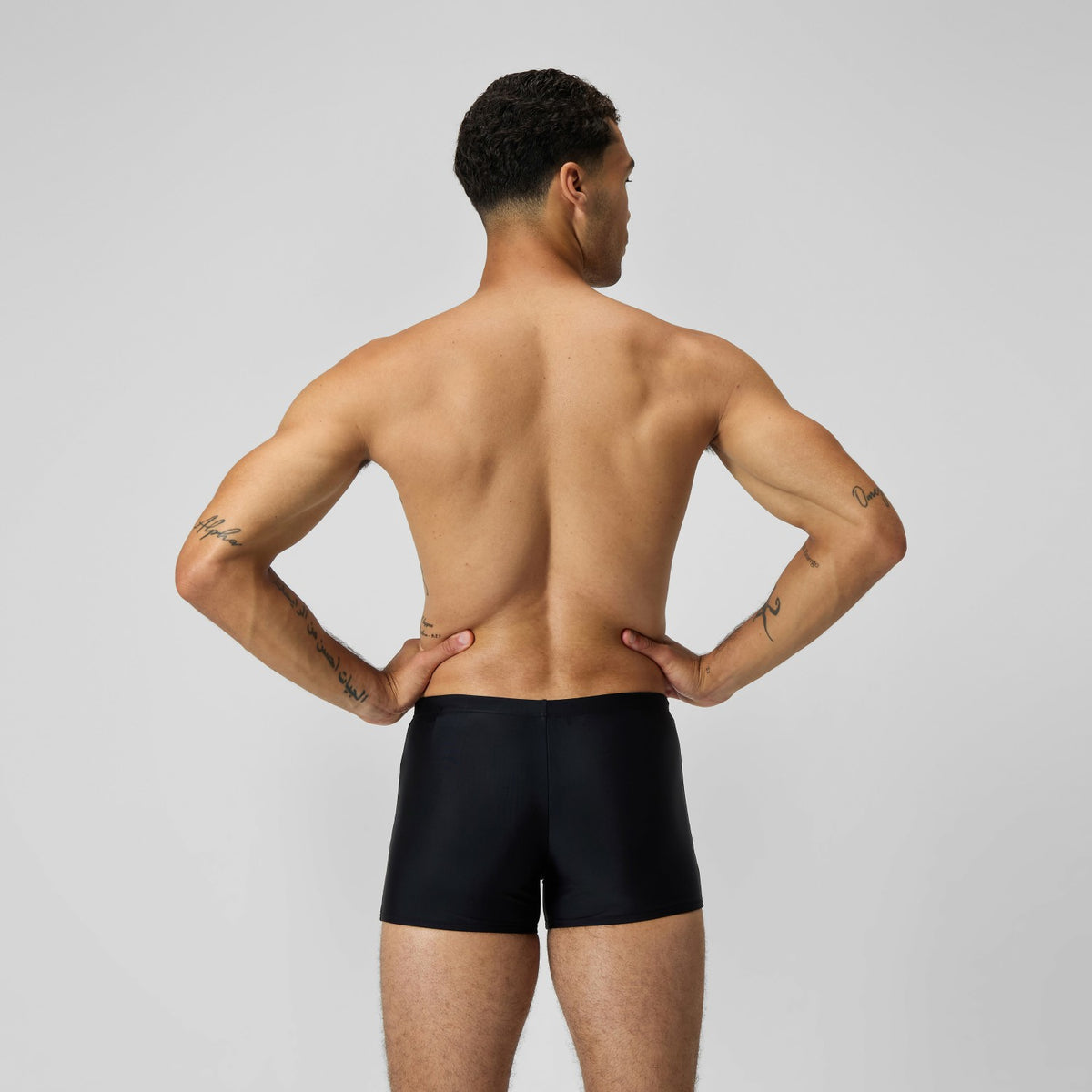 Medley Logo Aquashorts Black/Blue | Speedo