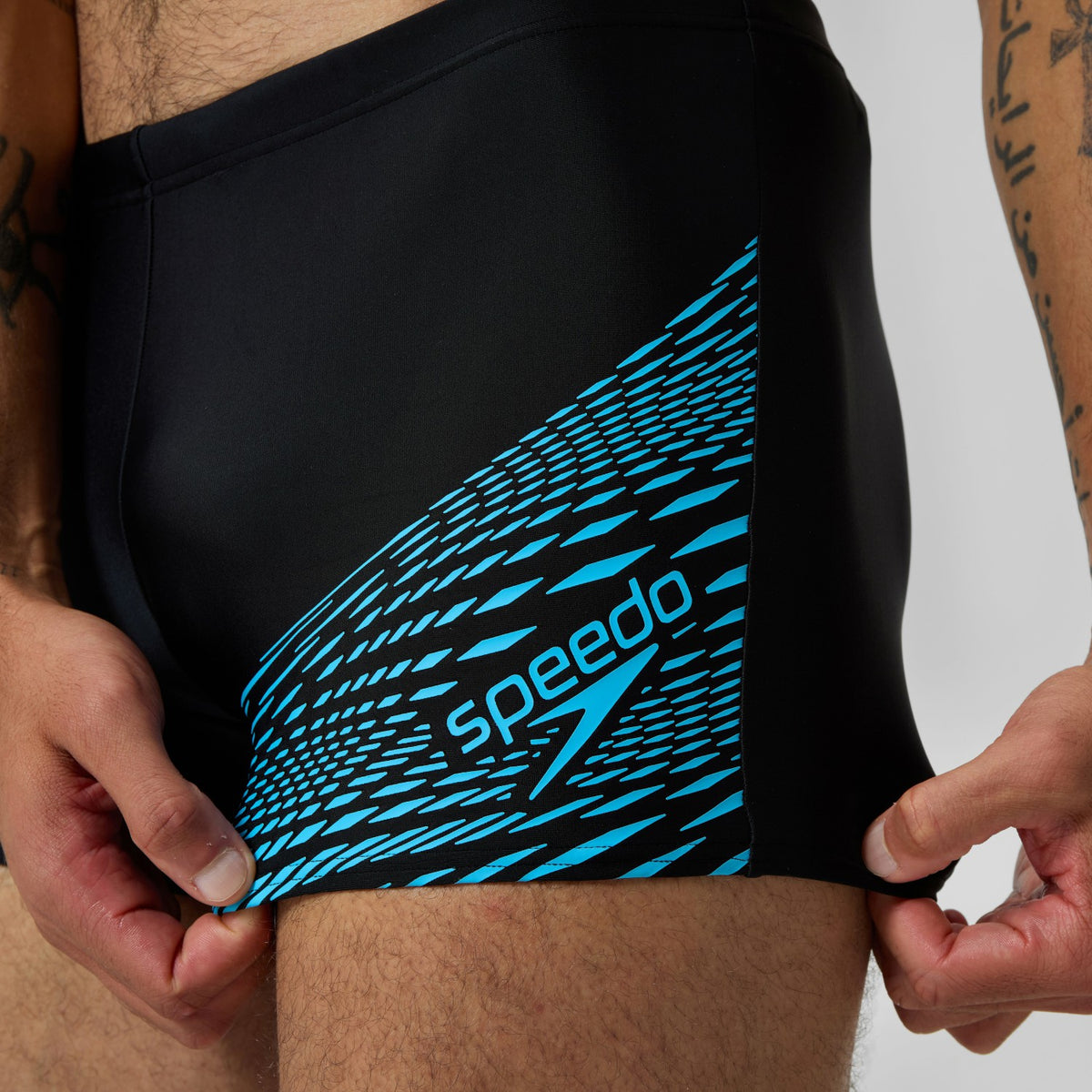 Medley Logo Aquashorts Black/Blue | Speedo