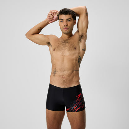Medley Logo Aquashorts Black/Red | Speedo