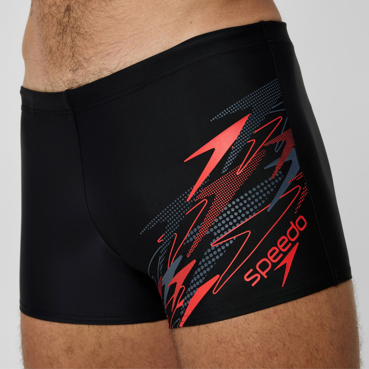 Medley Logo Aquashorts Black/Red | Speedo