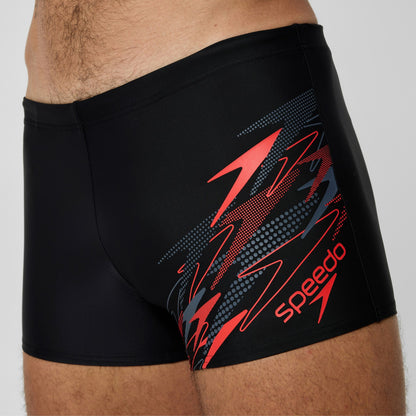 Medley Logo Aquashorts Black/Red | Speedo