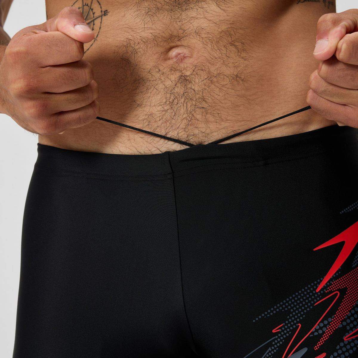 Medley Logo Aquashorts Black/Red | Speedo
