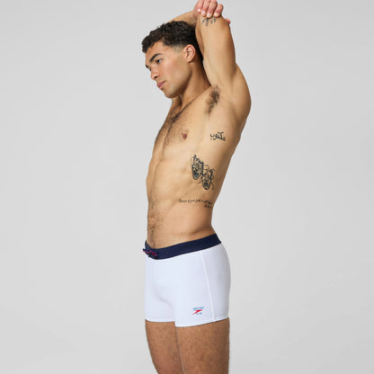 Jetstream Solid Aquashorts White/Navy | Speedo