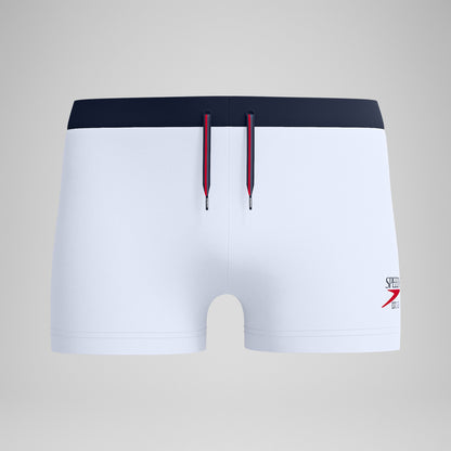 Jetstream Solid Aquashorts White/Navy | Speedo