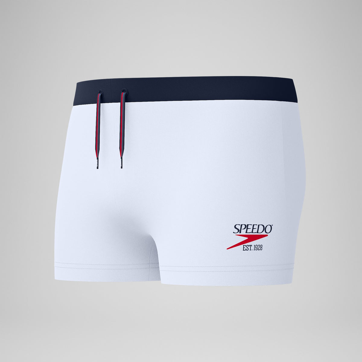 Jetstream Solid Aquashorts White/Navy | Speedo