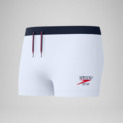 Jetstream Solid Aquashorts White/Navy | Speedo
