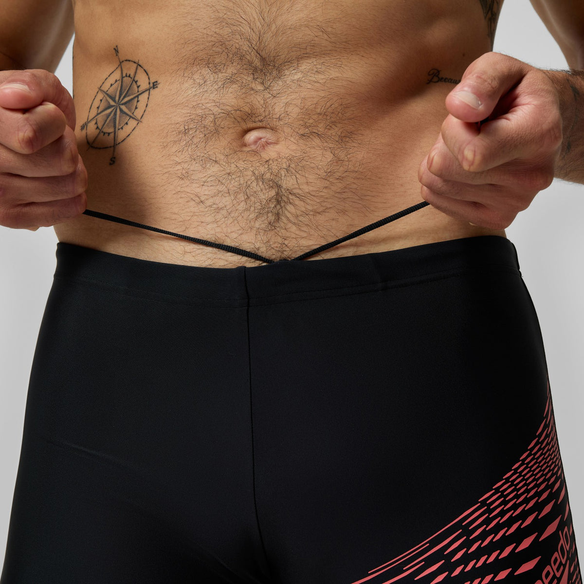Medley Logo Aquashorts Black/Coral | Speedo