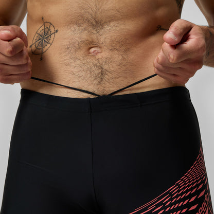 Medley Logo Aquashorts Black/Coral | Speedo