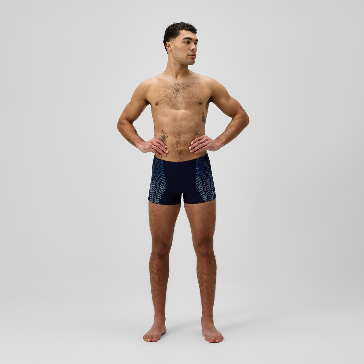 Duo Logo Aquashorts Navy/Blue | Speedo