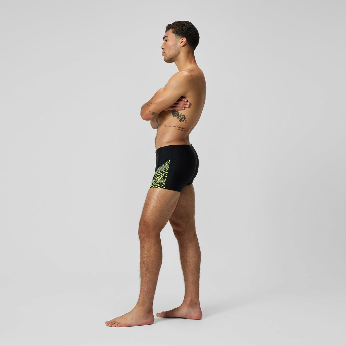 Medley Logo Aquashorts Black/Yellow | Speedo